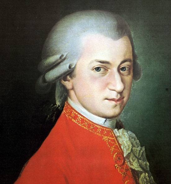 Wolfgang Amadeus Mozart, ako sa zachoval na portréte...