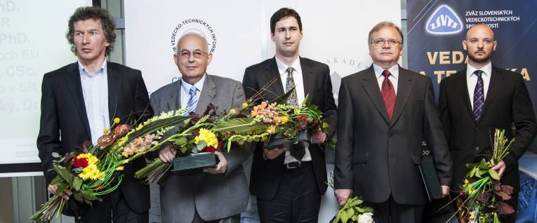 Spoločná fotografia, zľava: Tomáš Sabol, Jozef Rovenský, Michal Krajčík, Stanislav Tokár a Michal Pitoňák
