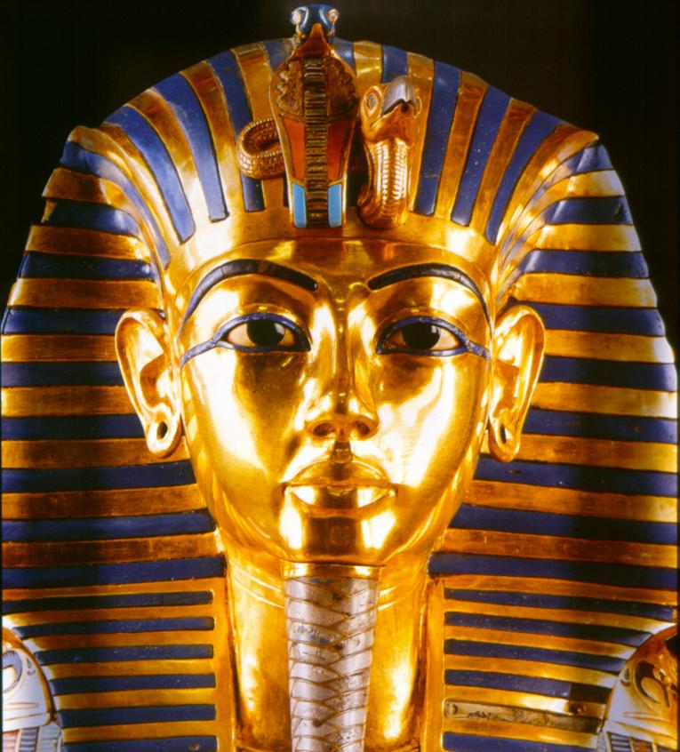 Slávna zlatá maska faraóna Tutanchamona. © Dušan Magdolen.