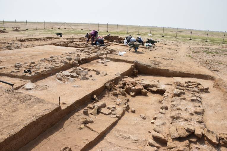Výskum postupne odkrýval spod piesku rozsiahly nestoriánsky stavebný komplex s množstvom nálezov zo 7. – 8. storočia.