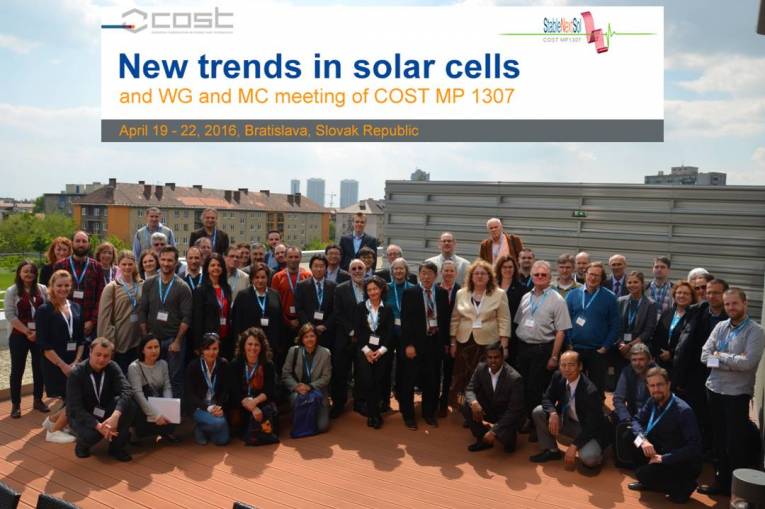 Spoločná fotografia účastníkov konferencie New trends in solar cells.