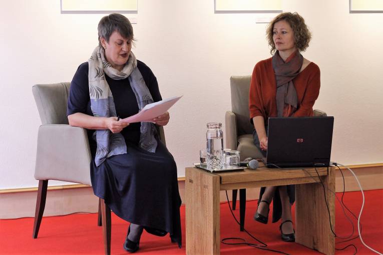 Organizátorky konferencie: zľava Magdolna Balogh a Judit Görözdi.