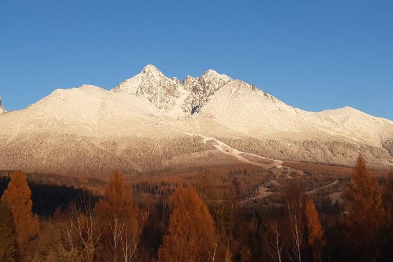 Pohľad na zimné Vysoké Tatry