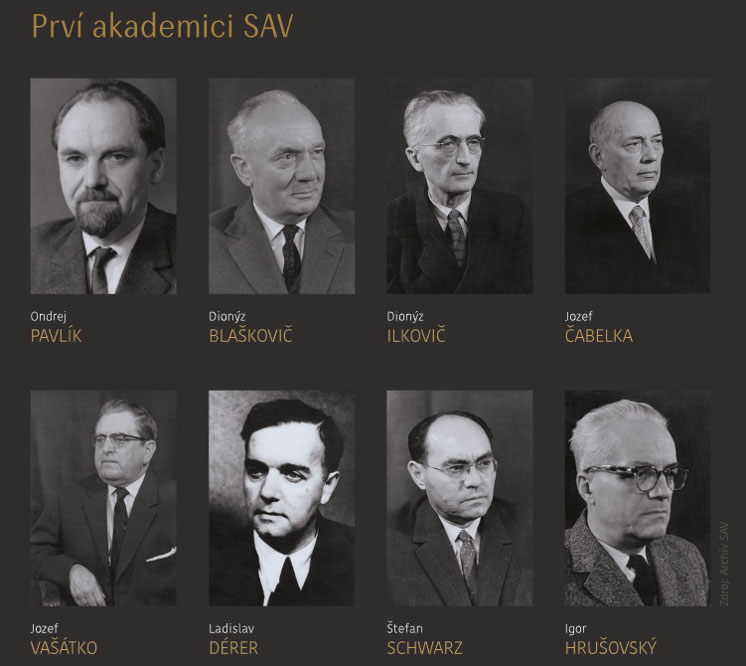 Prví akademici SAV