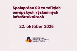 Pozvánka na konferenciu Spolupráca SR vo veľkých...