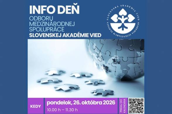 INFO DEŇ Odboru medzinárodnej spolupráce SAV 2026