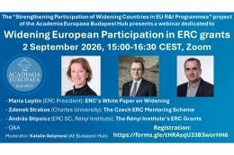Pozvánka na webinár „Widening European Participation...