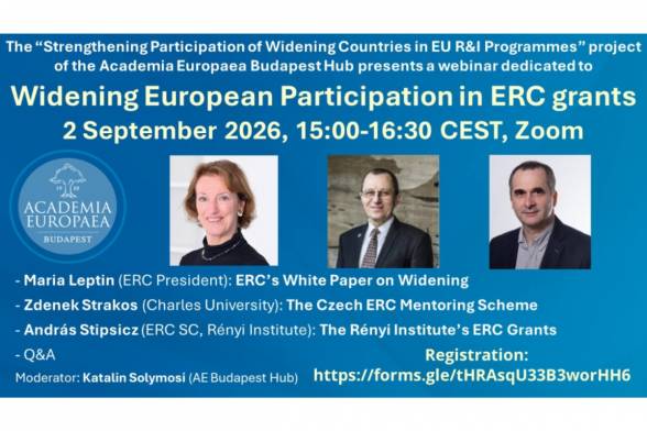 Pozvánka na webinár „Widening European Participation in ERC Grants“
