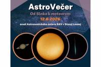 Pozvánka na AstroVečer Od Slnka k meteorom