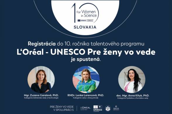 Program L’Oréal – UNESCO Pre ženy vo vede otvára už desiaty ročník