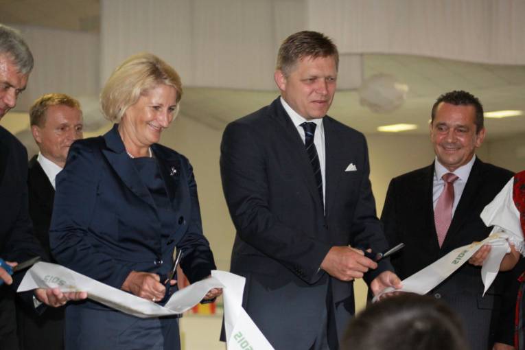 Predseda vlády SR Robert Fico pri slávnostnom otvorení výstavy