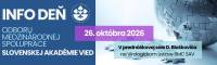 INFO DEŇ Odboru medzinárodnej spolupráce SAV 2026