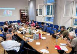 Enlarge photo - Zasadnutie Board of Directors GLS. Volené členky Rady GLS za ÚESA SAV, v. v. i. – T. Zachar Podolinská a E. Marushiakova  (1. 9. 2026; Foto: J. Majo).