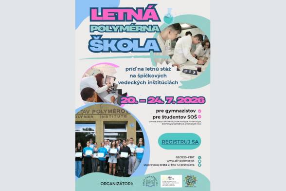 Tretia letná polymérna škola 2026 otvára dvere budúcim vedcom