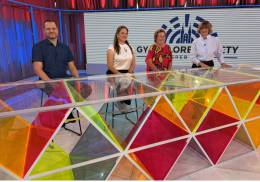 Enlarge photo - Vystúpenie Eleny Marushiakovej (ÚESA SAV, v. v. i.), T. Zachar Podolinskej (ÚESA SAV, v. v. i.) v chorvátskej štátnej televízii (3. 9. 2026; Foto: Petre Maximov).