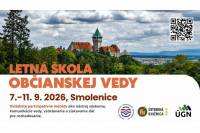 Pozvánka na Letnú školu občianskej vedy