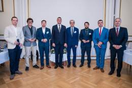 Zväčšiť fotografiu - Predstavitelia akadémií vied krajín Vyšehradskej skupiny (V4) rokovali v dňoch 17. a 18. júna 2026 na dvojdňovom stretnutí v Kongresovom centre Slovenskej akadémie vied v Smoleniciach.