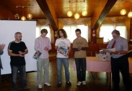 Mladí astronómovia v Tatrách.
