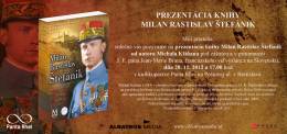 Prezentácia knihy Milan Rastislav Štefánik