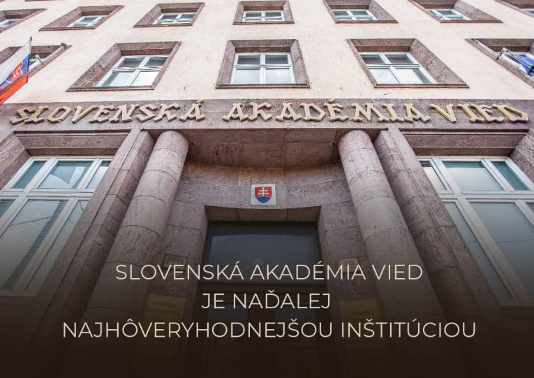 Slovenská akadémia vied je naďalej najdôveryhodnejšou inštitúciou