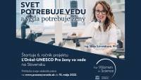 Do uzávierky súťaže L’Oreál-UNESCO pre ženy vo vede zostávajú posledné dni