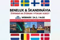 BENELUX a Škandinávia - Štipendiá na štúdium, výskum a kurzy