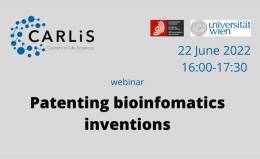 Webinár Patentovanie bioinformatických vynálezov