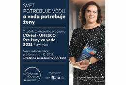 Organizátori spustili prihlasovanie do 7. ročníka L´Oréal – UNESCO Pre ženy vo vede