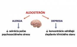 Súvislosť sekrécie aldosterónu s mierou úzkostnosti u alergikov a s klinickým stavom pacientov s depresiou