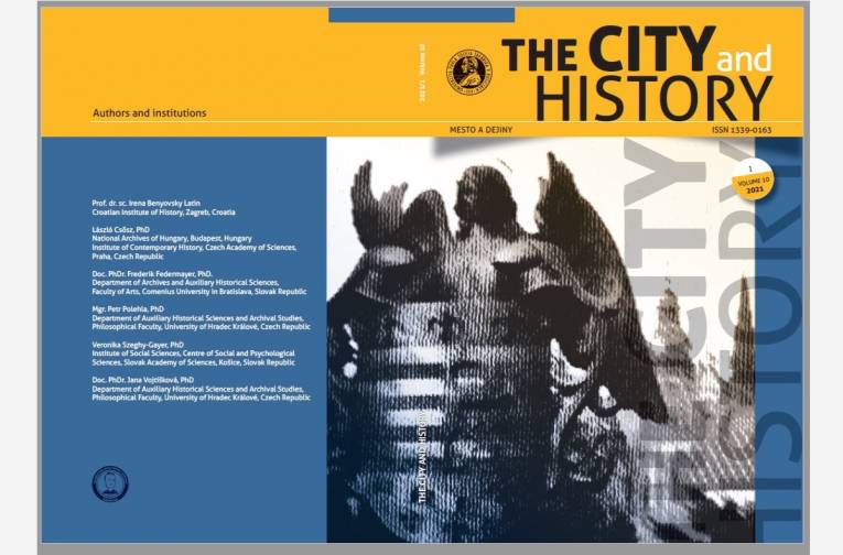 Ilustračná snímka: Titulka časopisu The City and History, UPJŠ