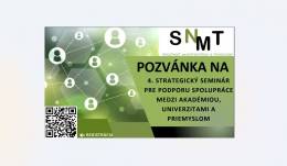 Pozvánka na 4. strategický seminár SNMT