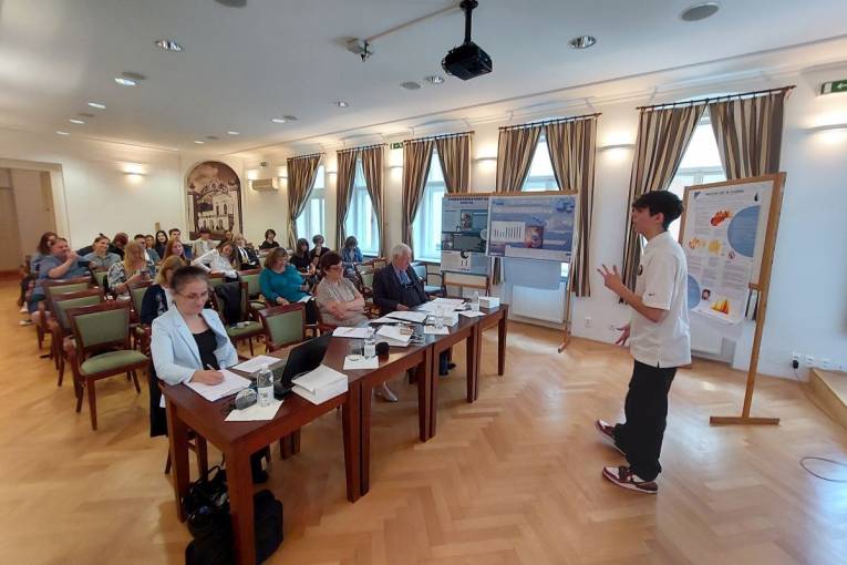 Na jednej z prednášok študentskej konferencie Kvalita vôd na Slovensku