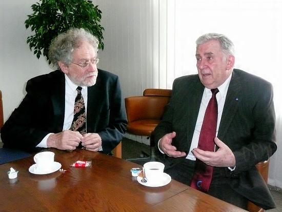 Prof. Anton Zeilinger and prof. Stefan Luby